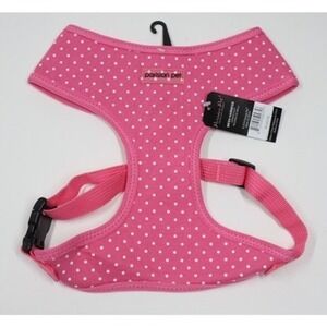Parisian Pet‎ Pink and White Polka Dot Harness - Size XL